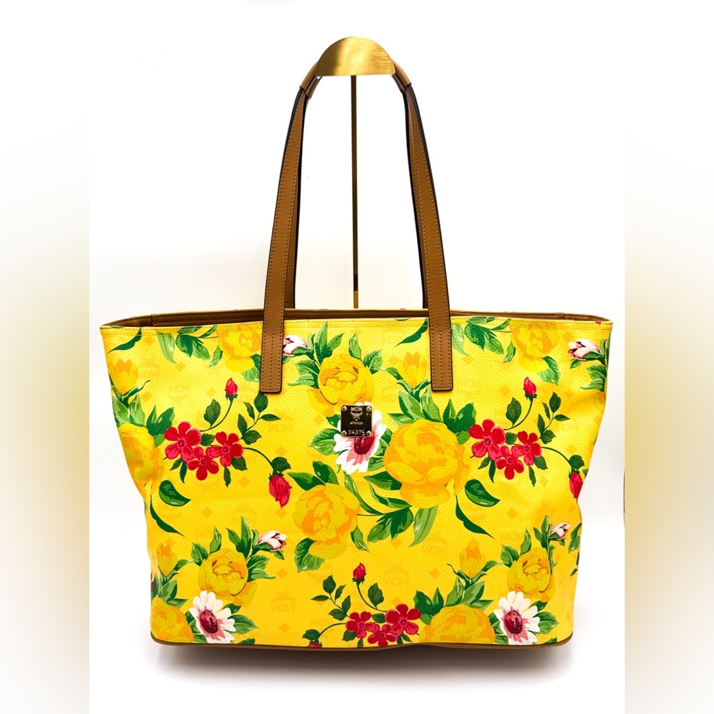 MCM by Phenomenon Limited Edition Floral Yellow Tote Bag